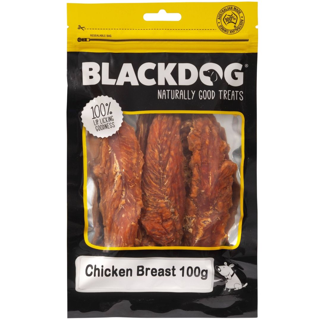 Blackdog Chicken Breast Dog Treats -100g | PeekAPaw Pet Supplies