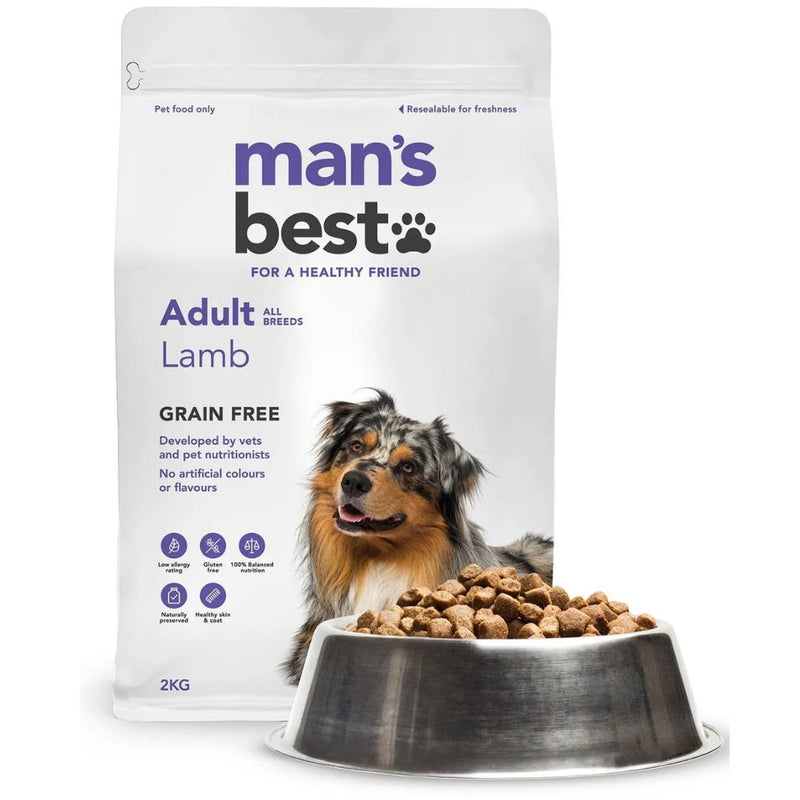 Mans Best Adult Dog Food Lamb  | PeekAPaw Pet Supplies