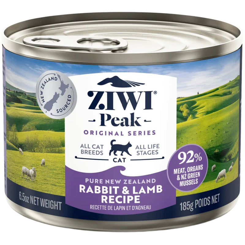 ZIWI Peak Cat Food Cans Rabbit & Lamb  185g | PeekAPaw Pet Supplies