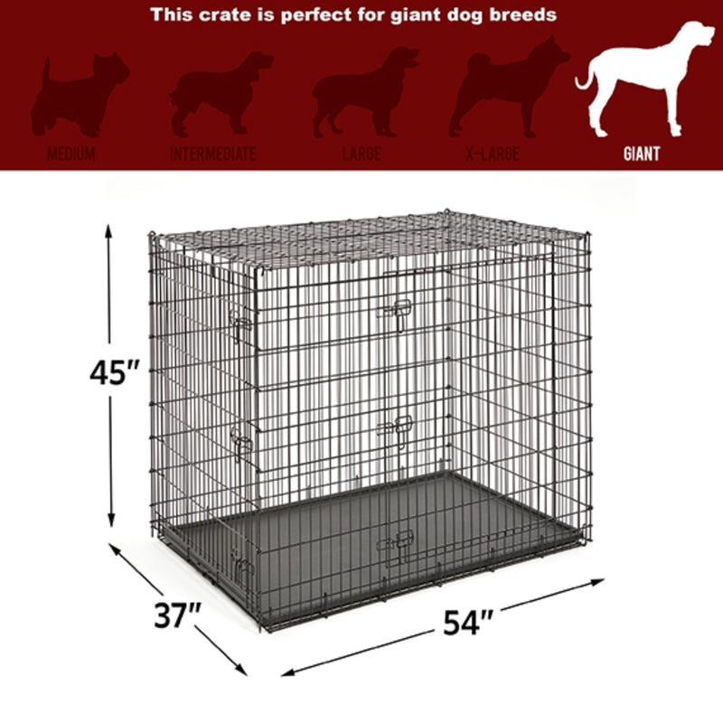 MidWest Homes for Pets Solutions XX-Large Heavy Duty Double Door Dog Crate