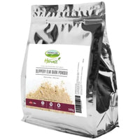 Crooked Lane Harvest Slippery Elm Bark Powder 500g bag front, foil pouch with a maroon label strip