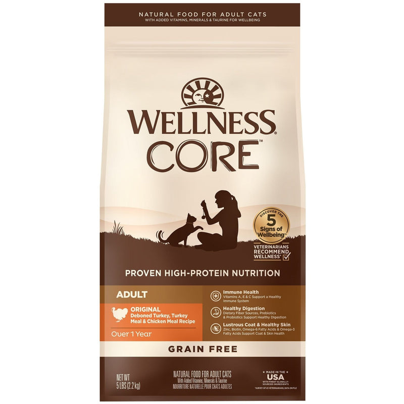 Wellness Core Dry Cat Food Grain Free Original: Chicken & Turkey