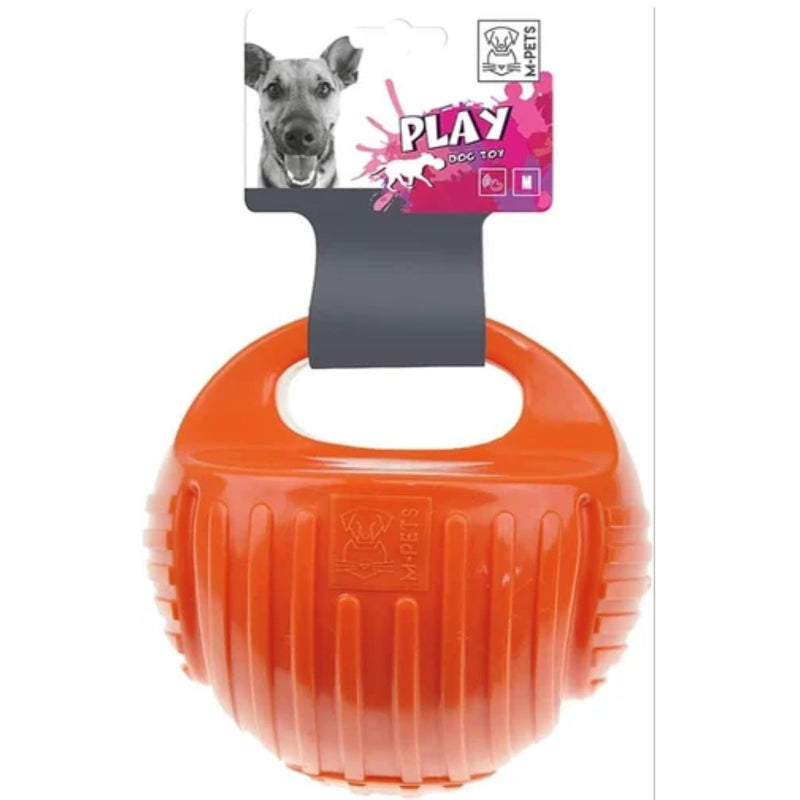 M-Pets Dog Toys ARCO Ball Medium Orange | PeekAPaw Pet Supplies