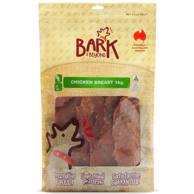 Bark & Beyond Chicken Breast - 1kg | PeekAPaw Pet Supplies