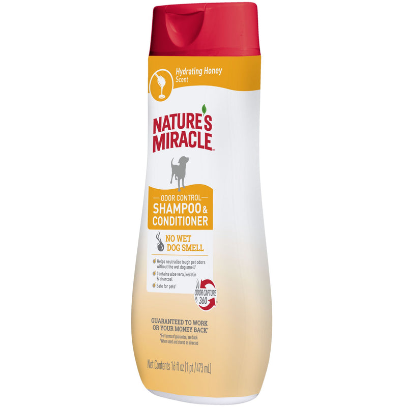 Nature's Miracle Dog Hydrating Shampoo & Conditioner - 473ml | PeekAPaw Pet Supplies
