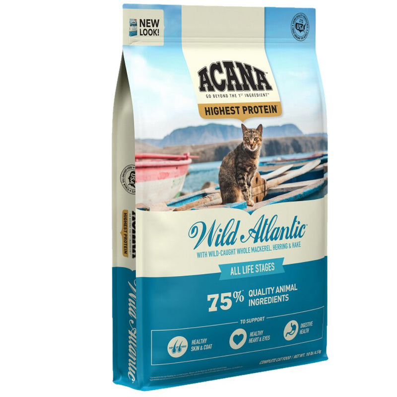 ACANA Dry Cat Food Wild Atlantic - Mackerel, Herring & Hake - 4.5kg | PeekAPaw Pet Supplies