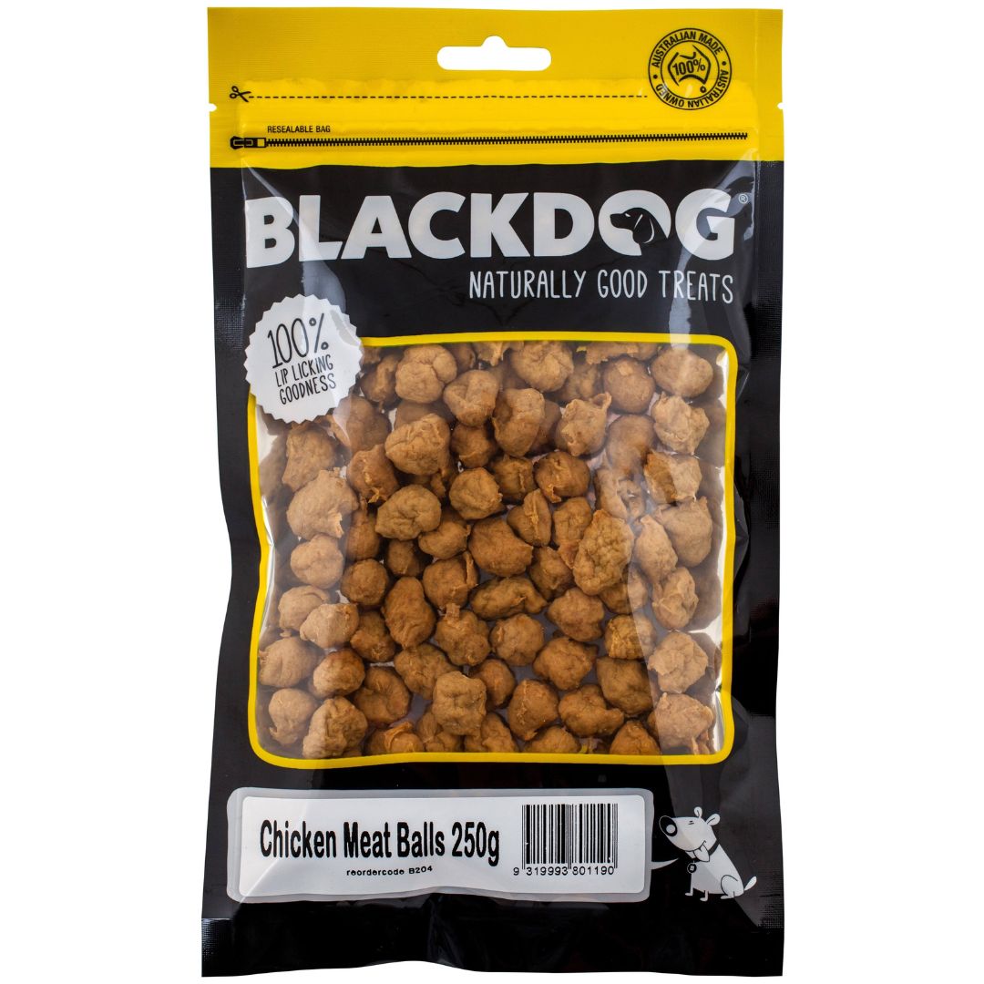 Blackdog Chicken Meat Balls Dog Treats - 250g | PeekAPaw Pet Supplies
