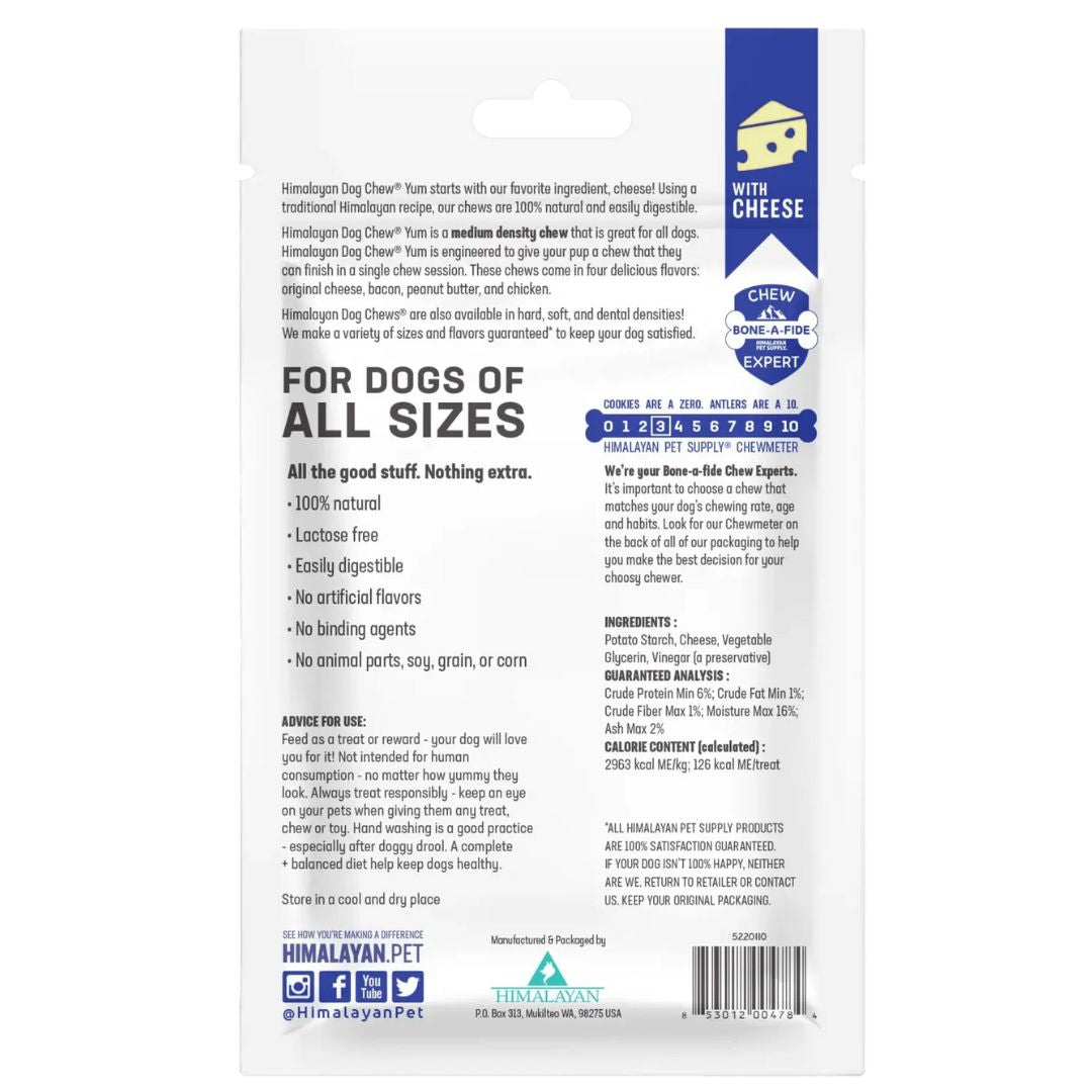 Himalayan Dog Chew Yum - Cheese - 127.5g | PeekAPaw Pet Supplies