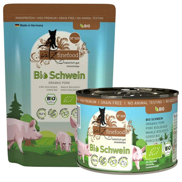 Catz Finefood Bio No.509 – Organic Pork | PeekAPaw Pet Supplies