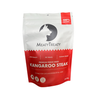 Meaty Treaty Kangaroo Steak 80g packaging front