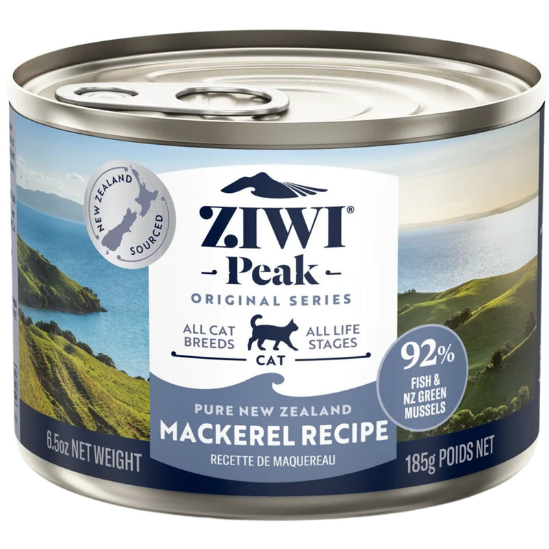 ZIWI Peak Cat Food Cans Mackerel 185g | PeekAPaw Pet Supplies