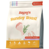 Bugsy's Air Dried Chicken & Rosemary pet treats 80g pack