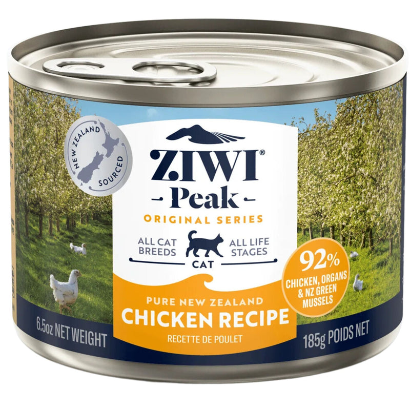 ZIWI Peak Cat Food Cans Free-Range Chicken 185g | PeekAPaw Pet Supplies