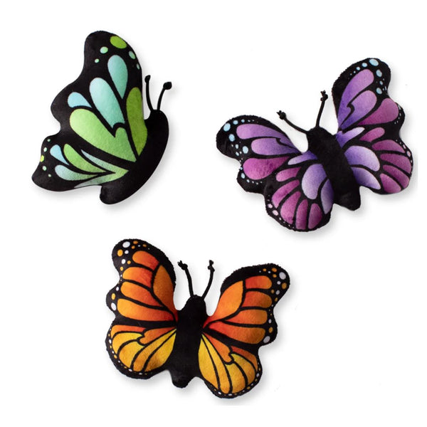 Fringe Studio Plush Dog Toy - Butterflies  | PeekAPaw Pet Supplies