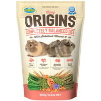 Vetafarm Origins Cavy complete guinea pig diet with stabilised vitamin C, 350g pouch
