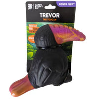 Happy Staffy Co Trevor the Toucan toucan-shaped nylon and rubber toy with squeaker — main product image