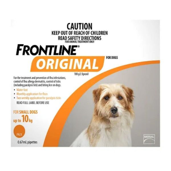 Frontline Original for Dogs - 4 Pack (0-10kg) | PeekAPaw Pet Supplies