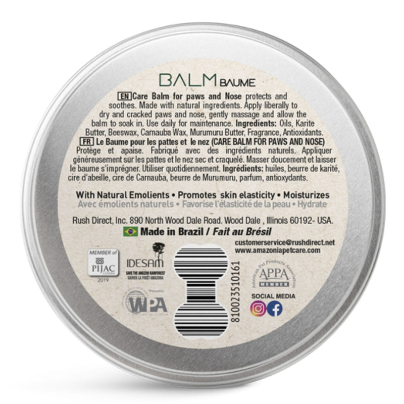 Amazonia Brazilian Carnauba Wax Balm For Paws And Nose For Dogs 30g | PeekAPaw Pet Supplies