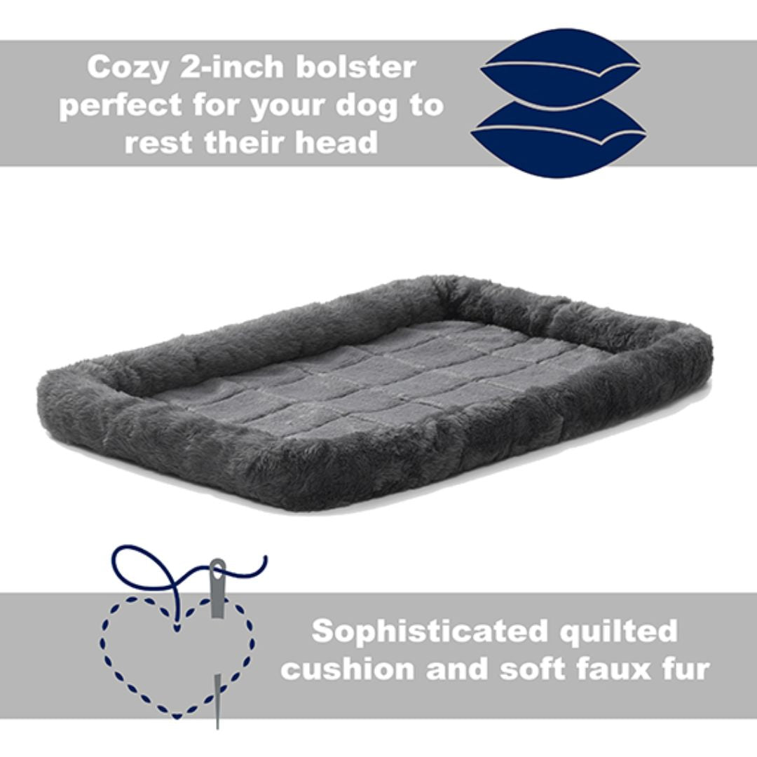 MidWest Homes for Pets QuiteTime Bolster Pet Bed  | PeekAPaw Pet Supplies