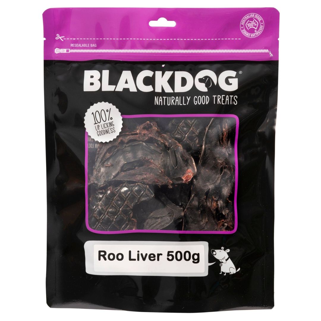 Blackdog Roo Liver Dog Treats - 500g | PeekAPaw Pet Supplies