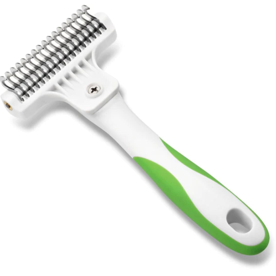 Andis Pet Deshedding Tool White Lime Green  | PeekAPaw Pet Supplies