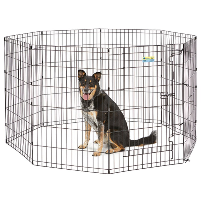 MidWest Homes for Pets Contour Exercise Pen with Door - 36" | PeekAPaw Pet Supplies