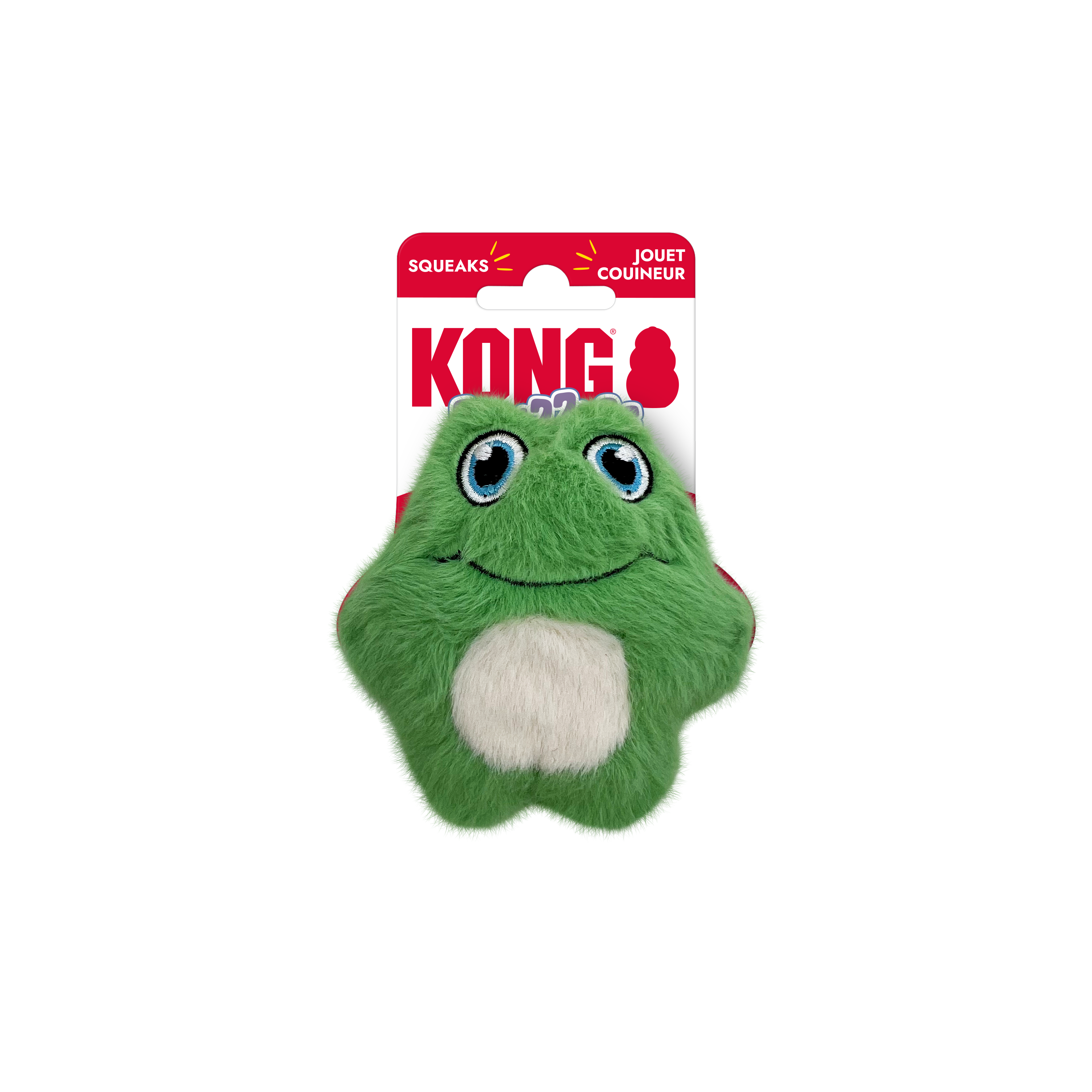 KONG Dog Toys Snuzzles Mini Frog in its retail pack