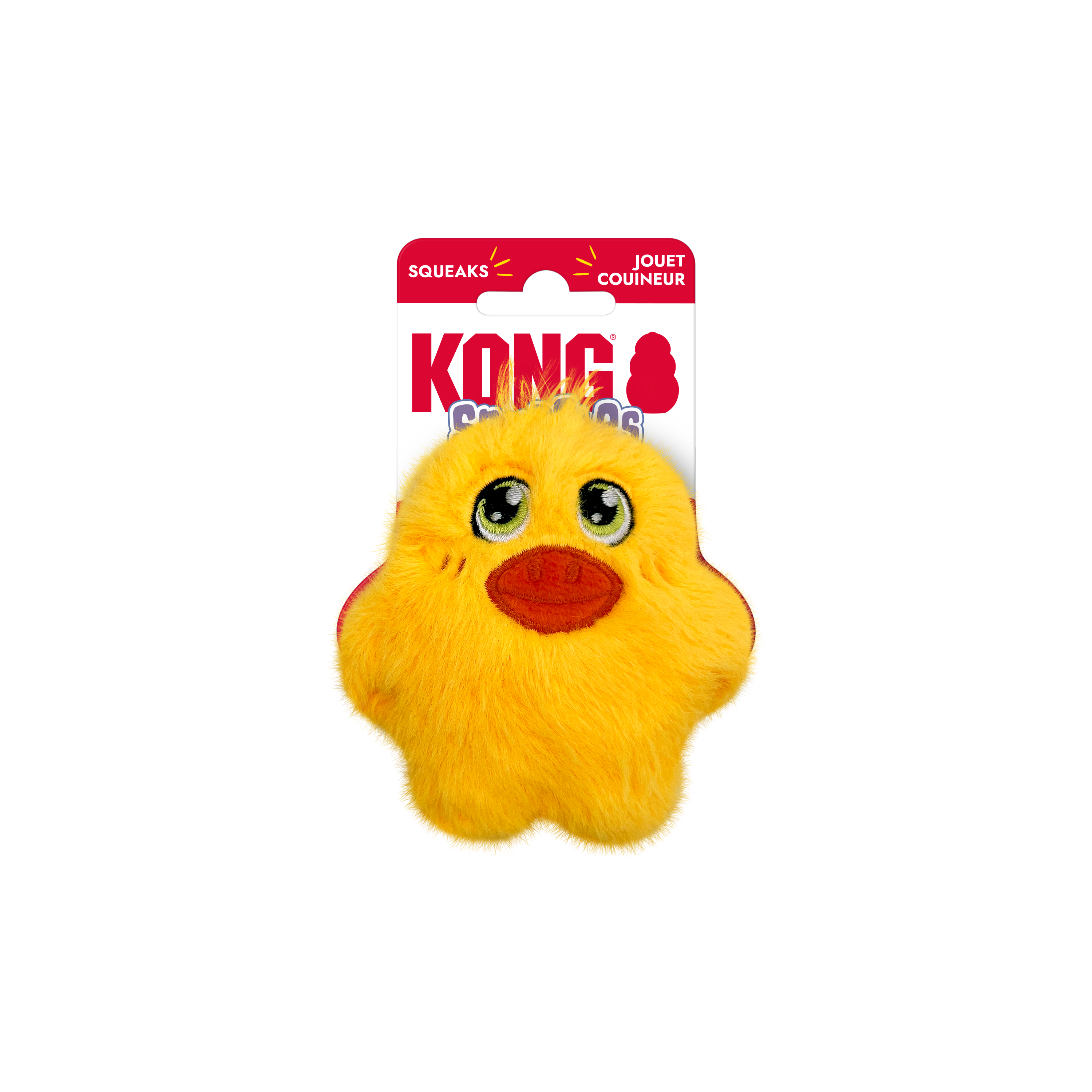 KONG Dog Toys Snuzzles Mini Duck shown in its retail packaging