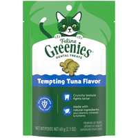 GREENIES Feline Dental Cat Treat Tempting Tuna Flavour front of pack