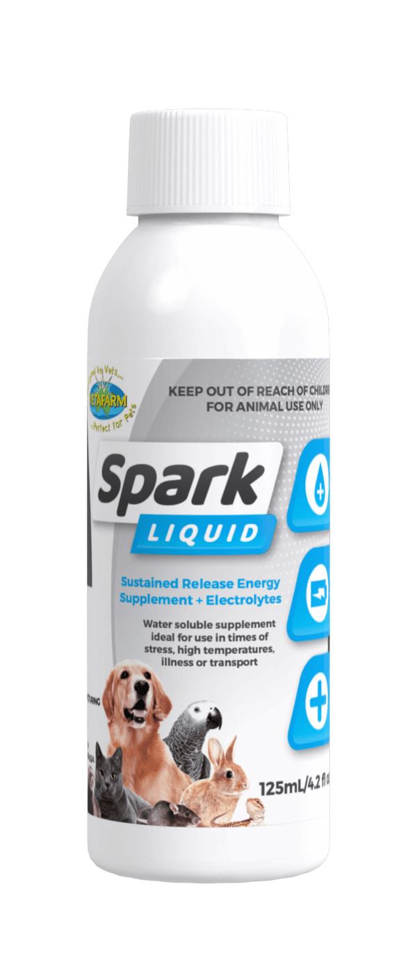 Vetafarm Spark Liquid for all animals 125ml – front of bottle