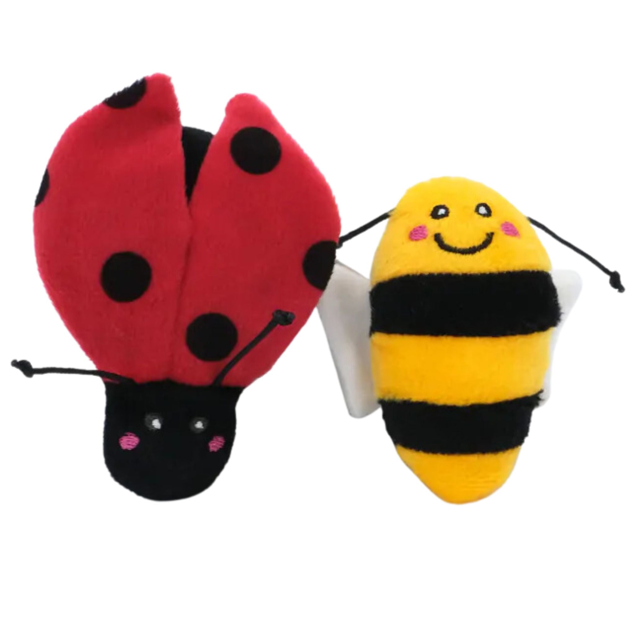Zippy Paws ZippyClaws - 2 Pack Ladybug and Bee
