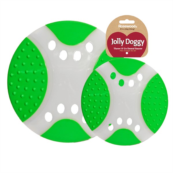 Rosewood Dog Toys Throw & Go Mini Dental Saucer