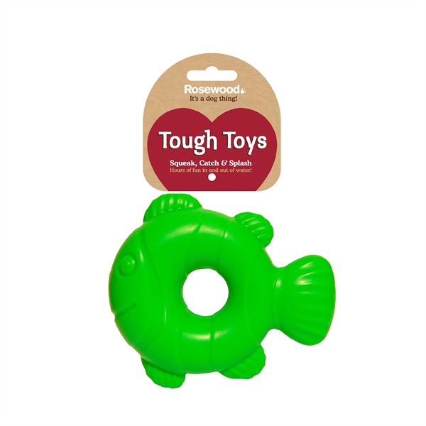 Rosewood Dog Toys Squeaky Tough Fish