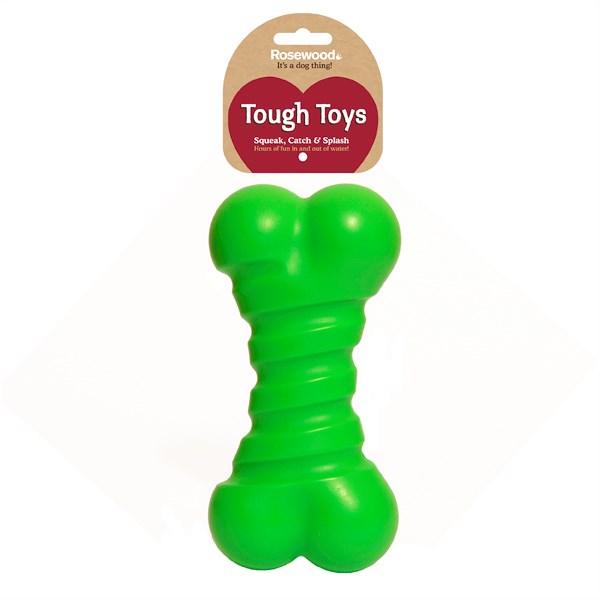 Rosewood Dog Toys Squeaky Tough Bone