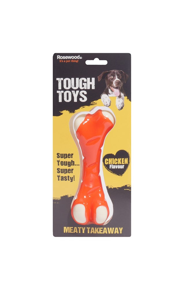 Rosewood Dog Toys Meaty Chicken Takeaway Bone
