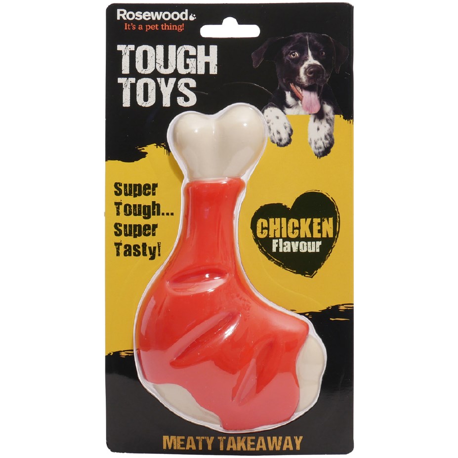 Rosewood Dog Toys Meaty Chicken Takeaway Leg