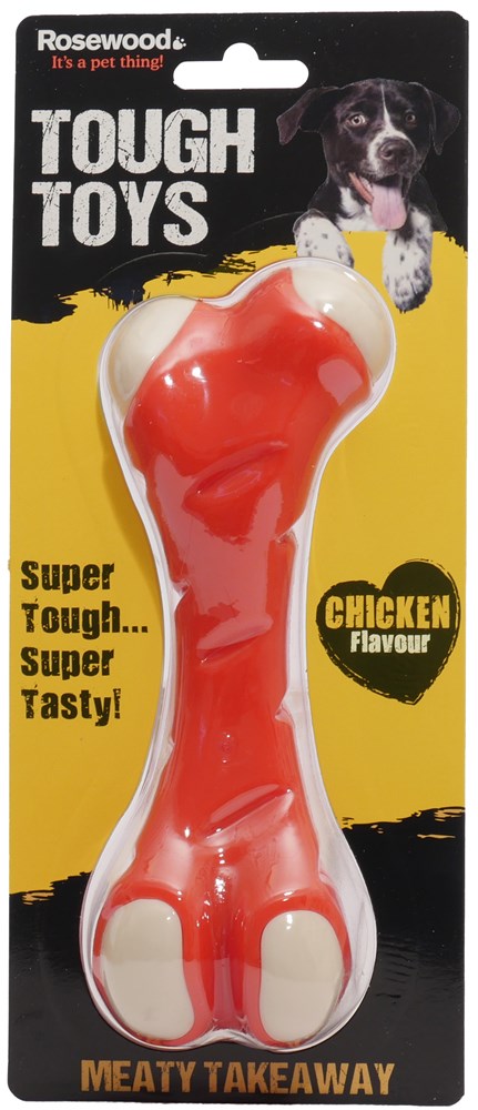 Rosewood Dog Toys Meaty Chicken Takeaway Bone