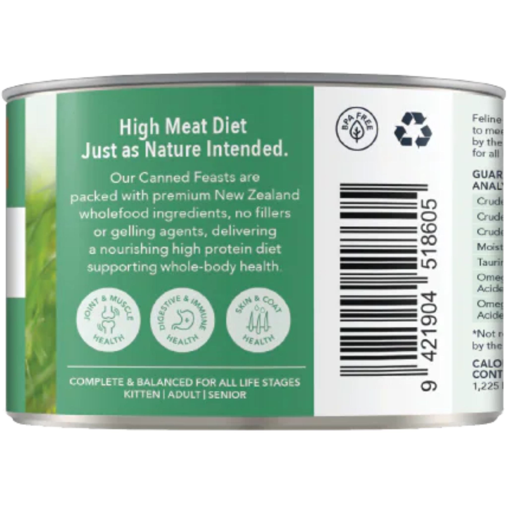 Feline Natural Canned Lamb Feast