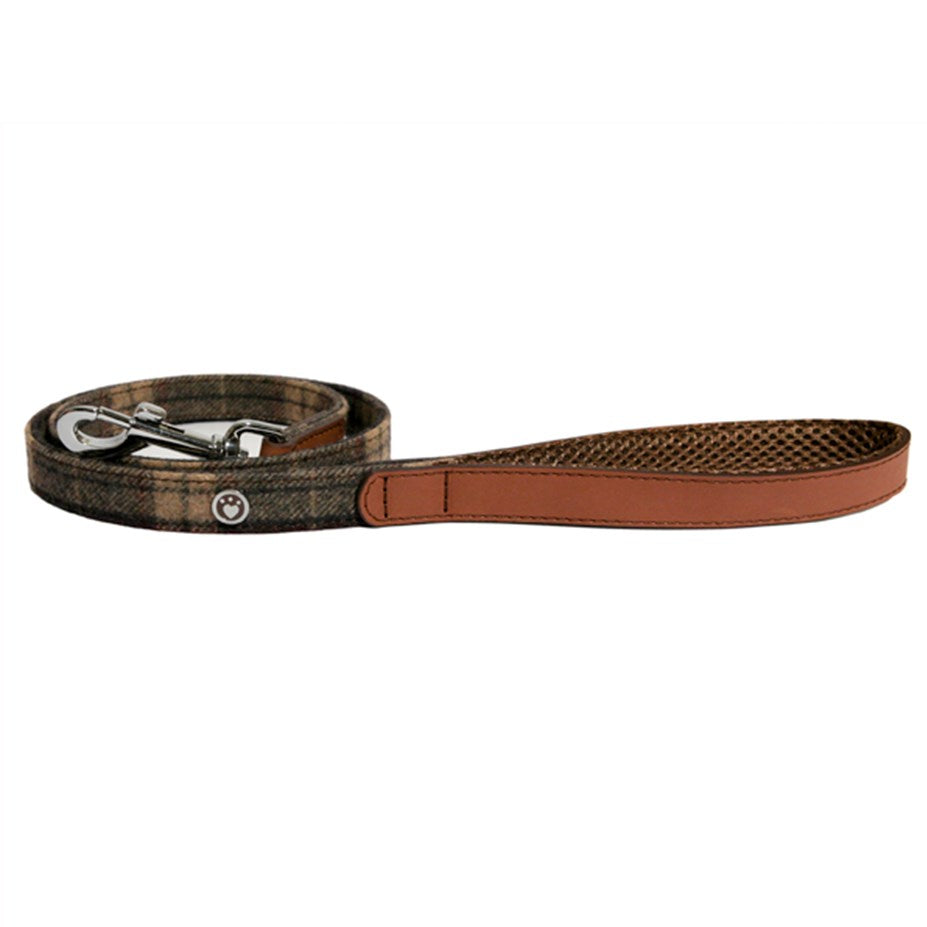 Rosewood Tweed Check Dog Lead