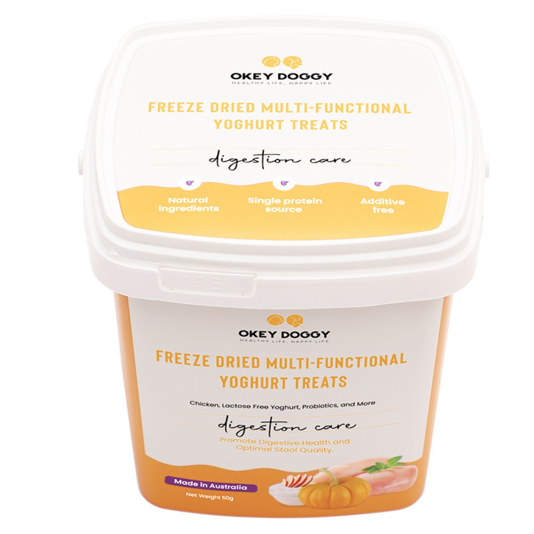 Okey Doggy Freeze Dried Multi-Functional Yoghurt Treats for Dogs & Cats Digestion Care