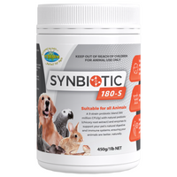 Vetafarm Synbiotic 180-S probiotic powder for all animals, 450g tub