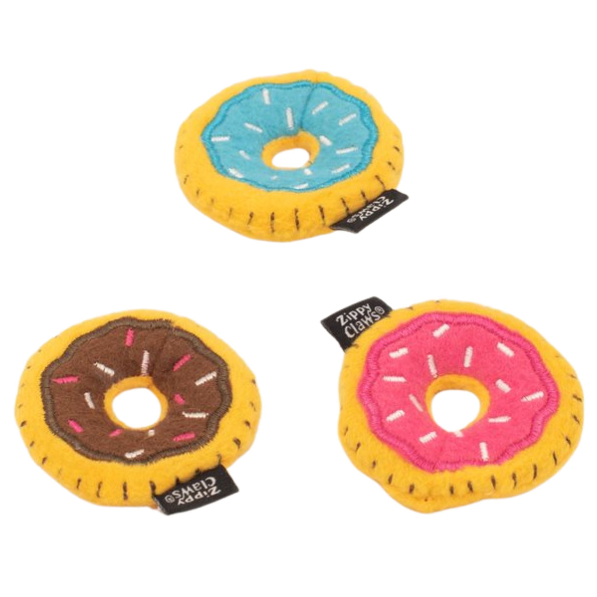 Zippy Paws ZippyClaws Mini Donutz Cat Toy 3-Pack