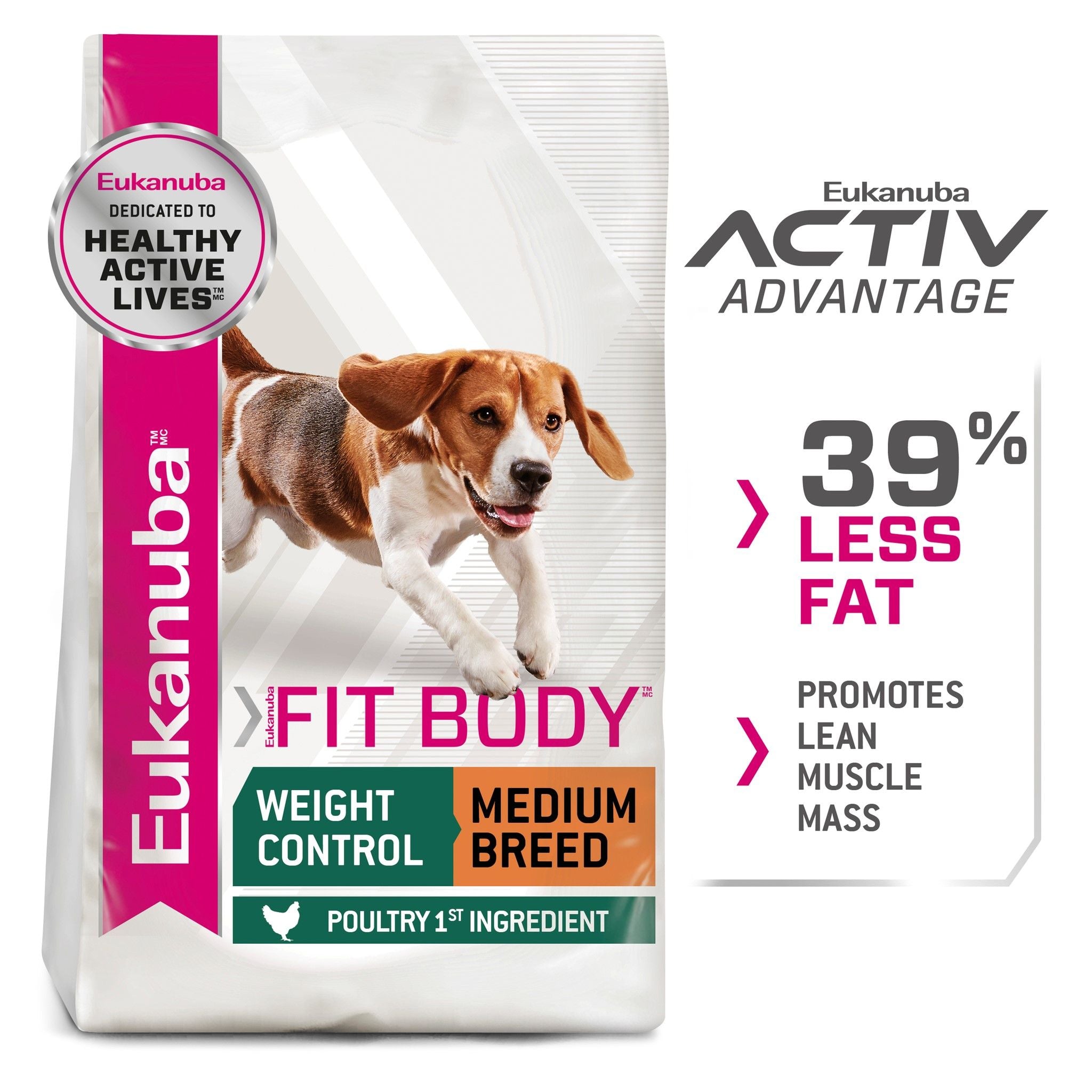 Eukanuba Dry Dog Food Fit Body Medium Breed