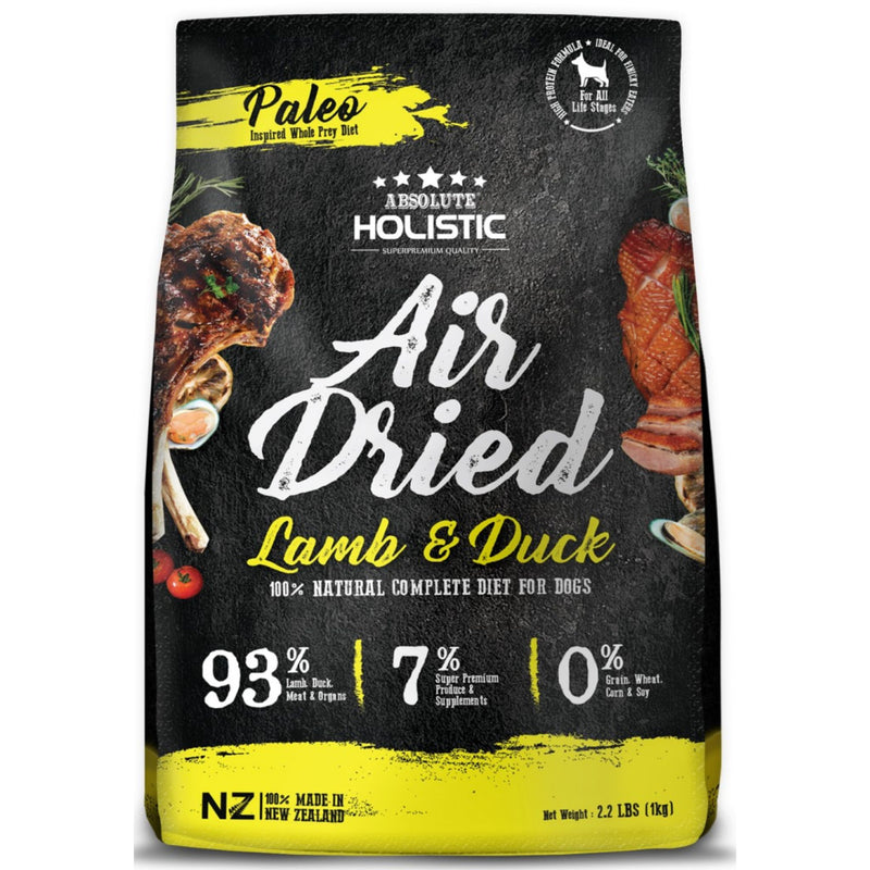 Absolute Holistic Air Dried Dog Food Lamb & Duck