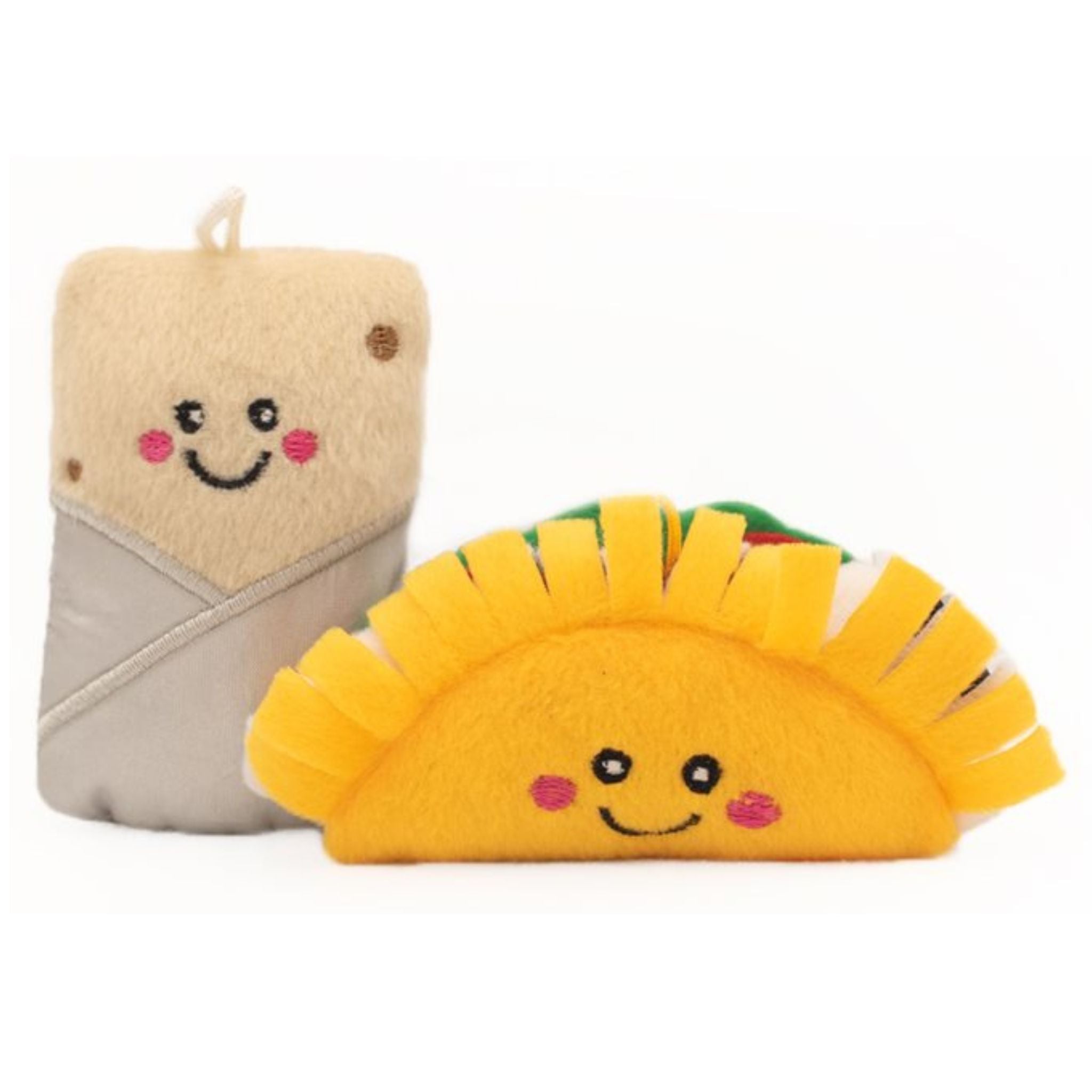 Zippy Paws ZippyClaws NomNomz Cat Toy - Taco and Burrito