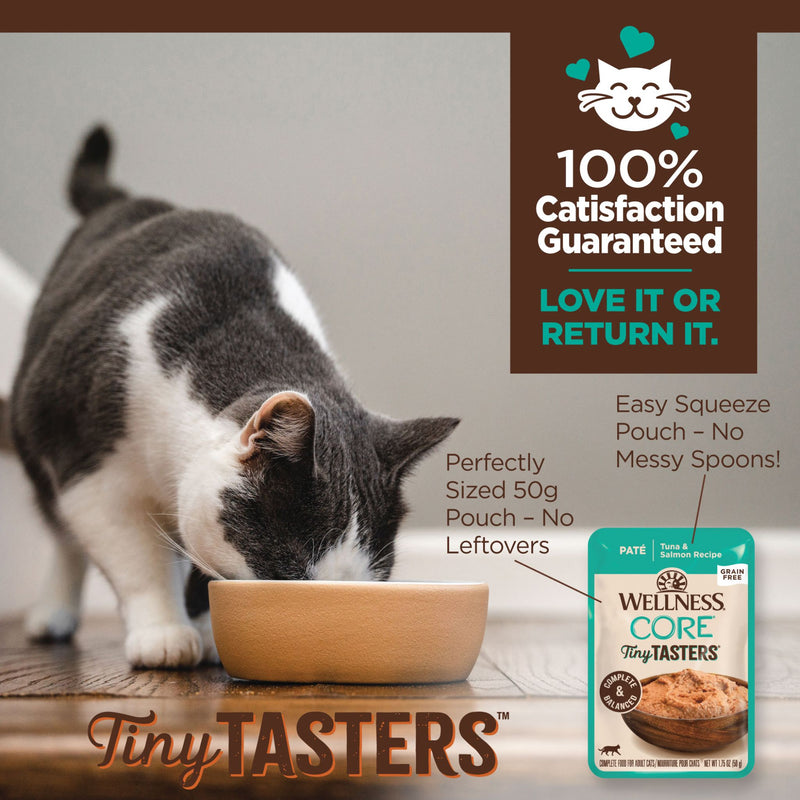 Wellness Core Wet Cat Food Tiny Tasters Tuna & Salmon Pate