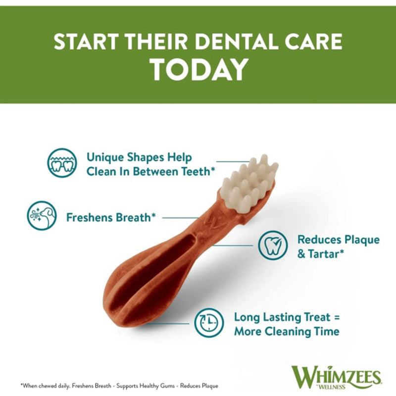 Whimzees Dental Dog Treats Variety Boxes - Alligator + Stix + Toothbrush