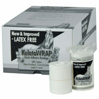 Kelato KelatoWRAP latex free elastic adhesive bandage retail carton with two rolls in front