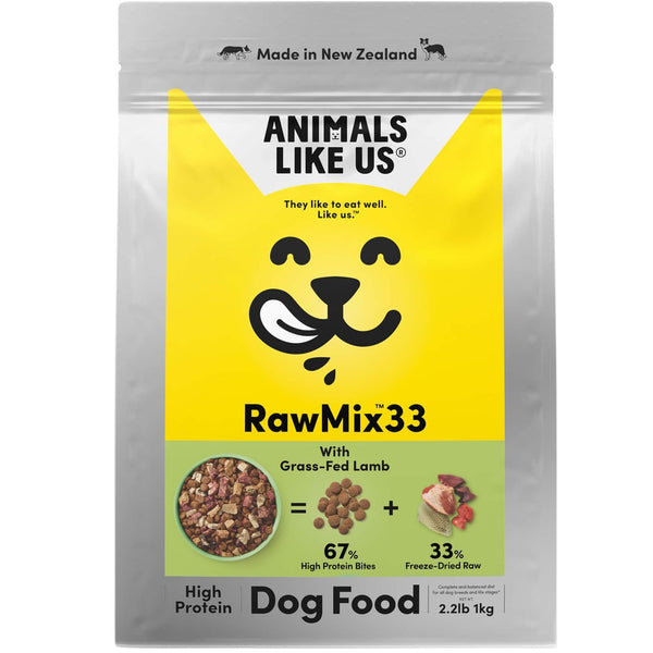 Animals Like Us Dog Food RawMix33 with Grass-Feed Lamb