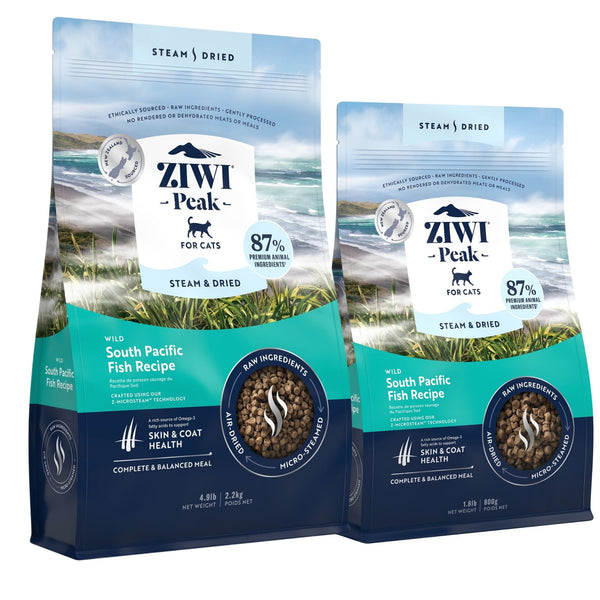 Ziwi Peak Steam and Dried Cat Food Wild South Pacific Fish